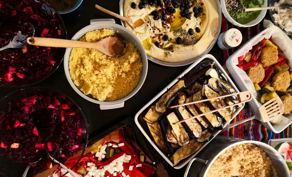 The food served at our contact imoprovisation festival